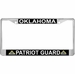 Oklahoma Patriot Guard Automobile License Plate Frame