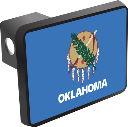 Oklahoma State Flag Hitch Cover