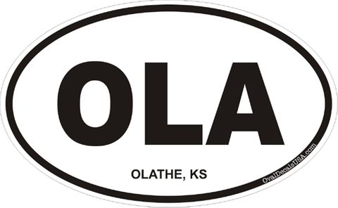 Olathe Kansas Oval Decal