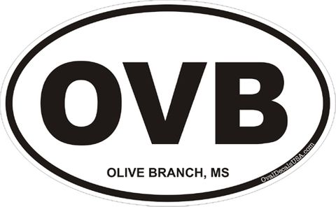 Olive Branch Mississippi Oval Decal