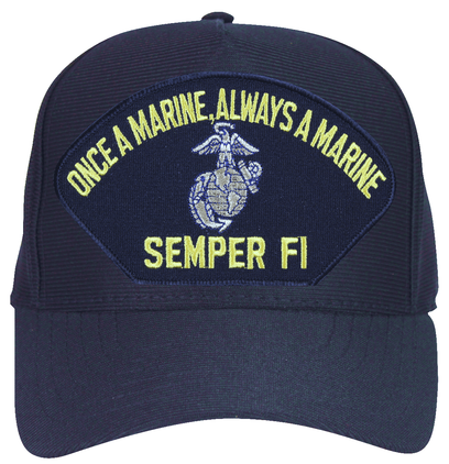 'Once a Marine Always a Marine' Semper Fi with EGA Ball Cap