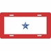 One Blue Star License Plate