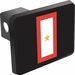 One Gold Star Flag Trailer Hitch Cover