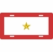 One Gold Star License Plate