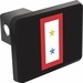 One Gold Star One Blue Star Flag Trailer Hitch Cover