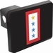 One Gold Star Three Blue Stars Flag Trailer Hitch Cover