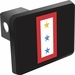 One Gold Star Two Blue Stars Flag Trailer Hitch Cover