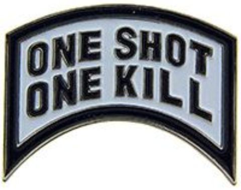 One Shot One Kill Lapel Pin