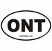 Onterio California Oval Decal