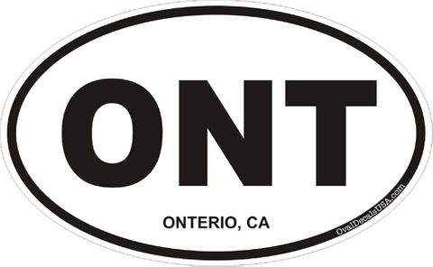 Onterio California Oval Decal