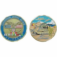 thumbnail image 2 of Operation Desert Storm Veteran Challenge Coin – Commemorative Military Coin, Unbranded 2 of 14