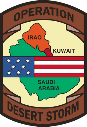 Operation Desert Storm with Flag