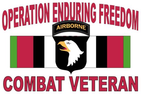Operation Enduring Freedom 101st Airborne Sticker Decal