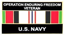 Operation Enduring Freedom Navy Lapel Pin