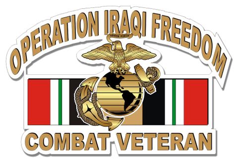 Operation Iraqi Freedom OIF Marine Corps EGA Veteran Decal
