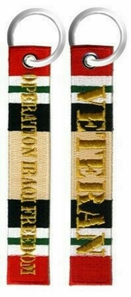 Operation Iraqi Freedom Veteran Embroidered Key Chain
