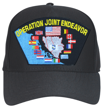 'Operation Joint Endeavor' with Flags Ball Cap