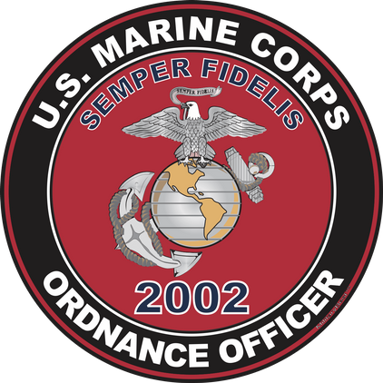 U.S.M.C. MOS 2002 Ordnance Officer Decal