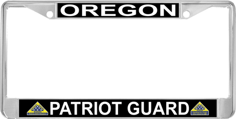 Oregon Patriot Guard Automobile License Plate Frame