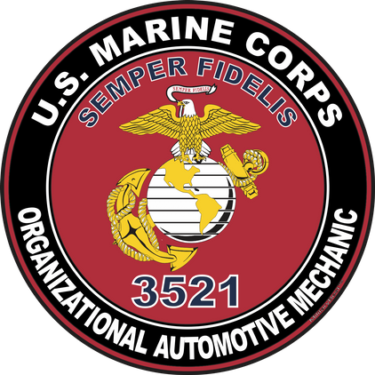 U.S.M.C. MOS 3521 Organizational Automotive Mechanic Decal