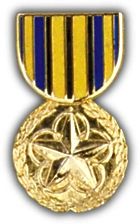 Outstanding Volunteer Medal Hat Pin