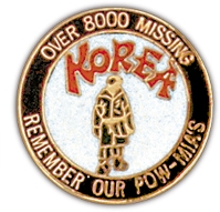 Over 8000 Missing Korea Lapel Pin