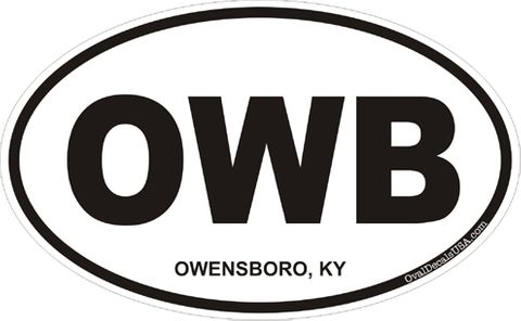 Owensboro Kentucky Oval Decal