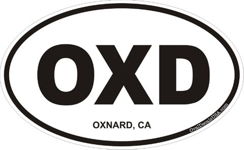 Oxnard California Oval Decal