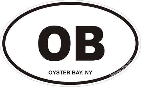 Oyster Bay New York Oval Decal