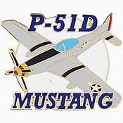 P-51D Mustang Lapel Pin (1-1/2")