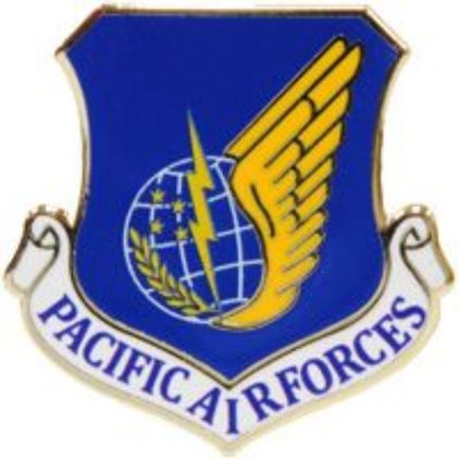 Pacific Air Command Shield Lapel Pin