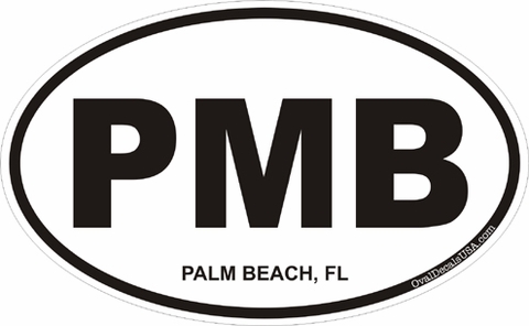 Palm Beach Florida Oval Decal