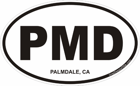 Palmdale California Oval Decal