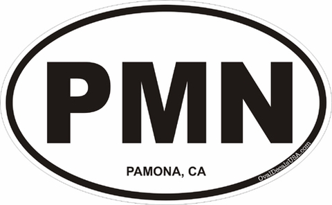 Pamona California Oval Decal