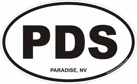 Paradise Nevada Oval Decal