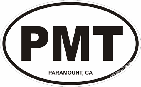 Paramount California Oval Decal