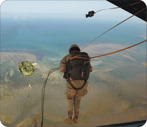 Pararescue Training Over Africa Mouse Pad