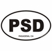 Pasadena California Oval Decal