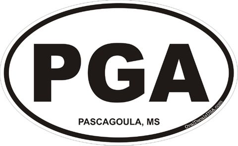 Pascagoula Mississippi Oval Decal