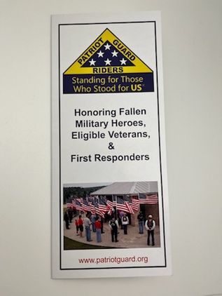 Patriot Guard Rider Brochures