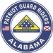 Patriot Guard Riders Alabama State Round Vinyl Decal