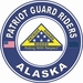 Patriot Guard Riders Alaska State Round Vinyl Decal