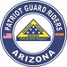 Patriot Guard Riders Arizona State Round Vinyl Decal