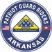 Patriot Guard Riders Arkansas State Round Vinyl Decal