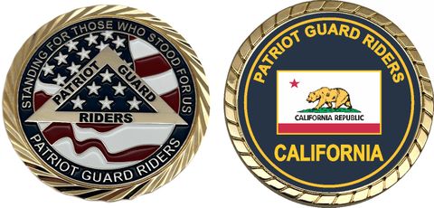 Patriot Guard Riders California Challenge Coin