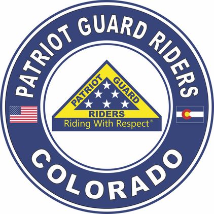 Patriot Guard Riders Colorado State Round Vinyl Decal