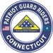 Patriot Guard Riders Connecticut State Round Vinyl Decal