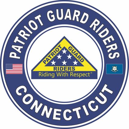 Patriot Guard Riders Connecticut State Round Vinyl Decal