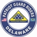 Patriot Guard Riders Delaware State Round Vinyl Decal