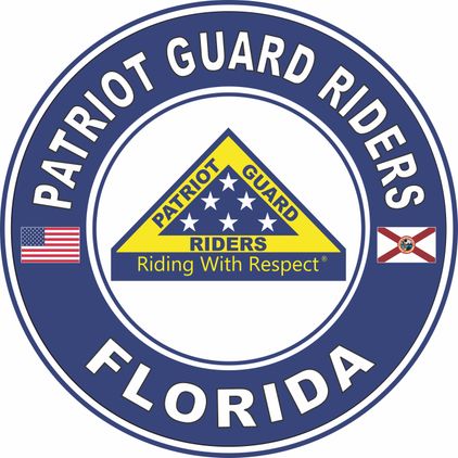 Patriot Guard Riders Florida State Round Vinyl Decal